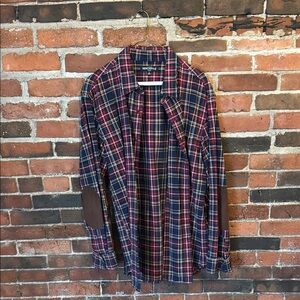 Brooks Brothers Men's Plaid Shirt - Red and Blue